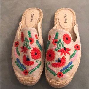 Floral slip on shoes